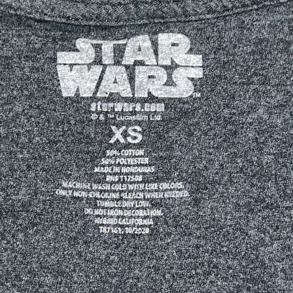 Star Wars Logo Child from The Mandalorian Short Sleeve Blended T-Shirt Size XS - Picture 5 of 5